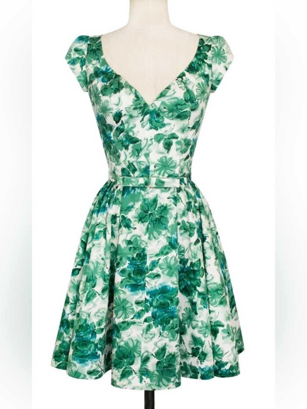 Trashy Diva Jade Watercolor Liz Dress vintage retro